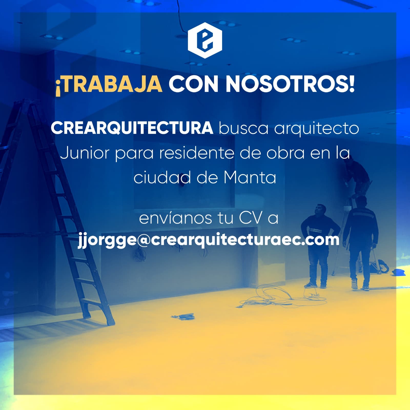 Campaña CREARQUITECTURA: buscamos arquitecto junior, residente de obra en Manta